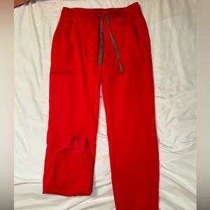 Figs Zamora Joggers Small Tall - Pop Red